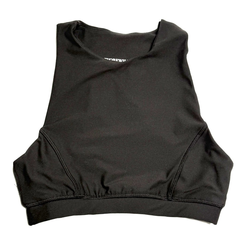 We Wore What Size XS True Black Sports Bra Soft Comfortable Athletic‎ Workout